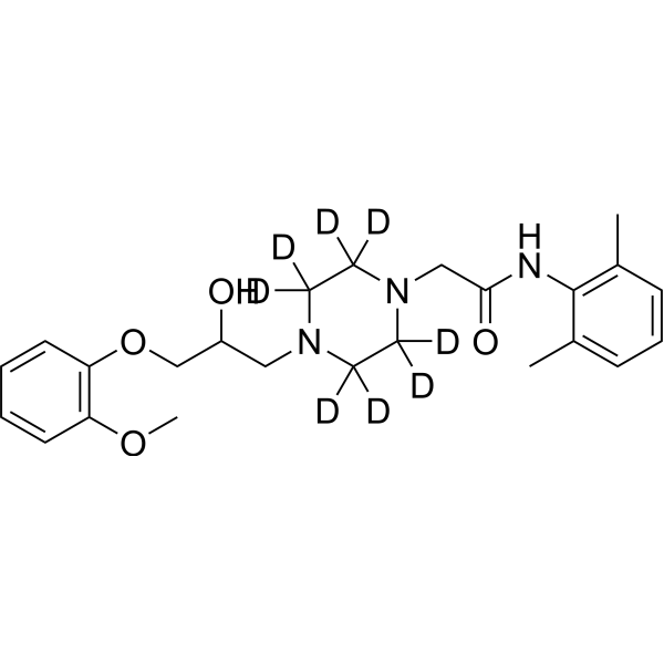 Ranolazine-d8 (ranolazine d8) 1092804-88-0